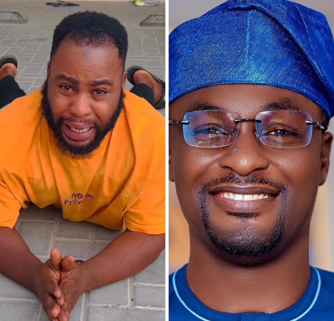 Actor Adeniyi Johnson begs the Nigerian Police to have mercy on skit maker Trinity guyz